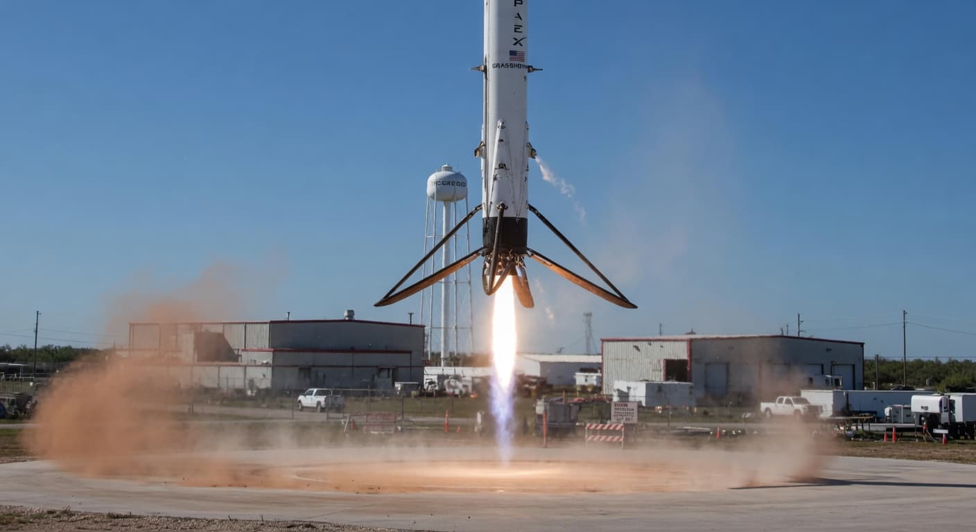 Grasshopper prototype vertical landing test, 2013