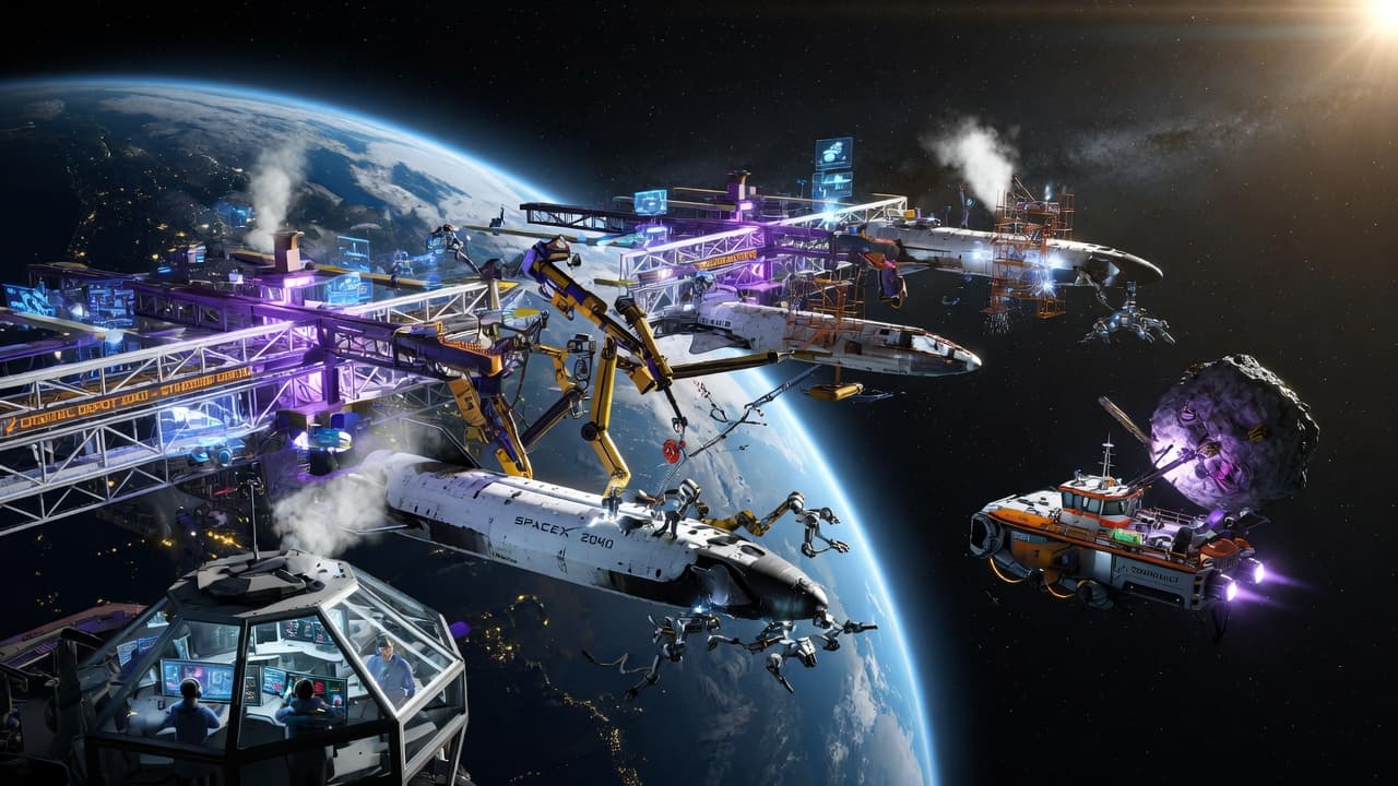 Orbital manufacturing and refueling depot, 2040