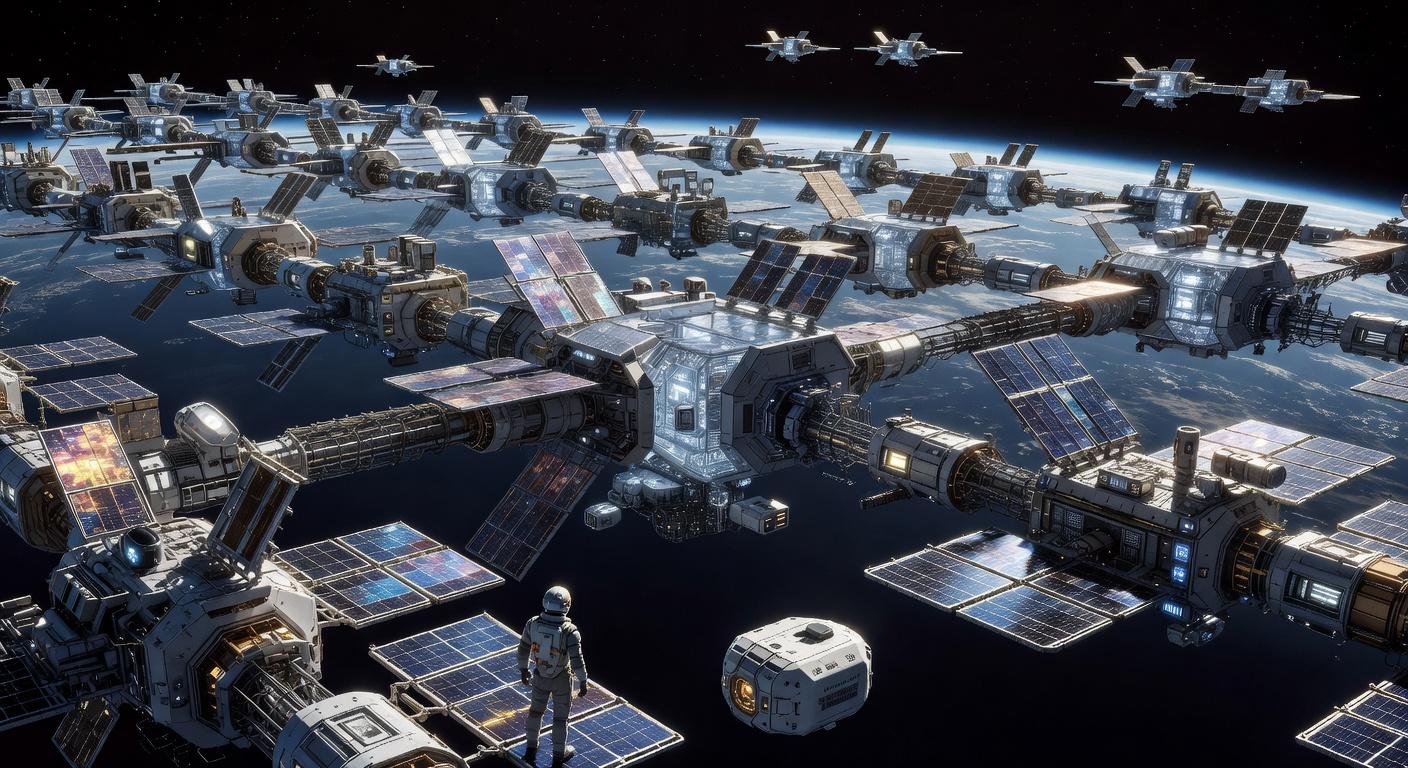Orbital Compute Swarm 2055