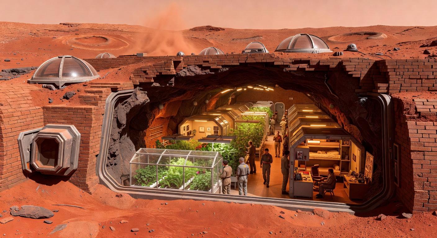 Martian Lava Tube Regolith 2090s
