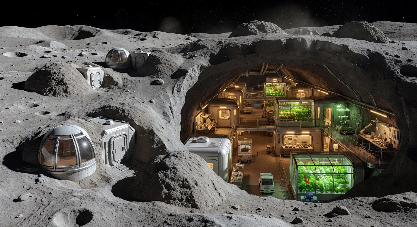 Mature Lunar Lava Tube Base 2090s