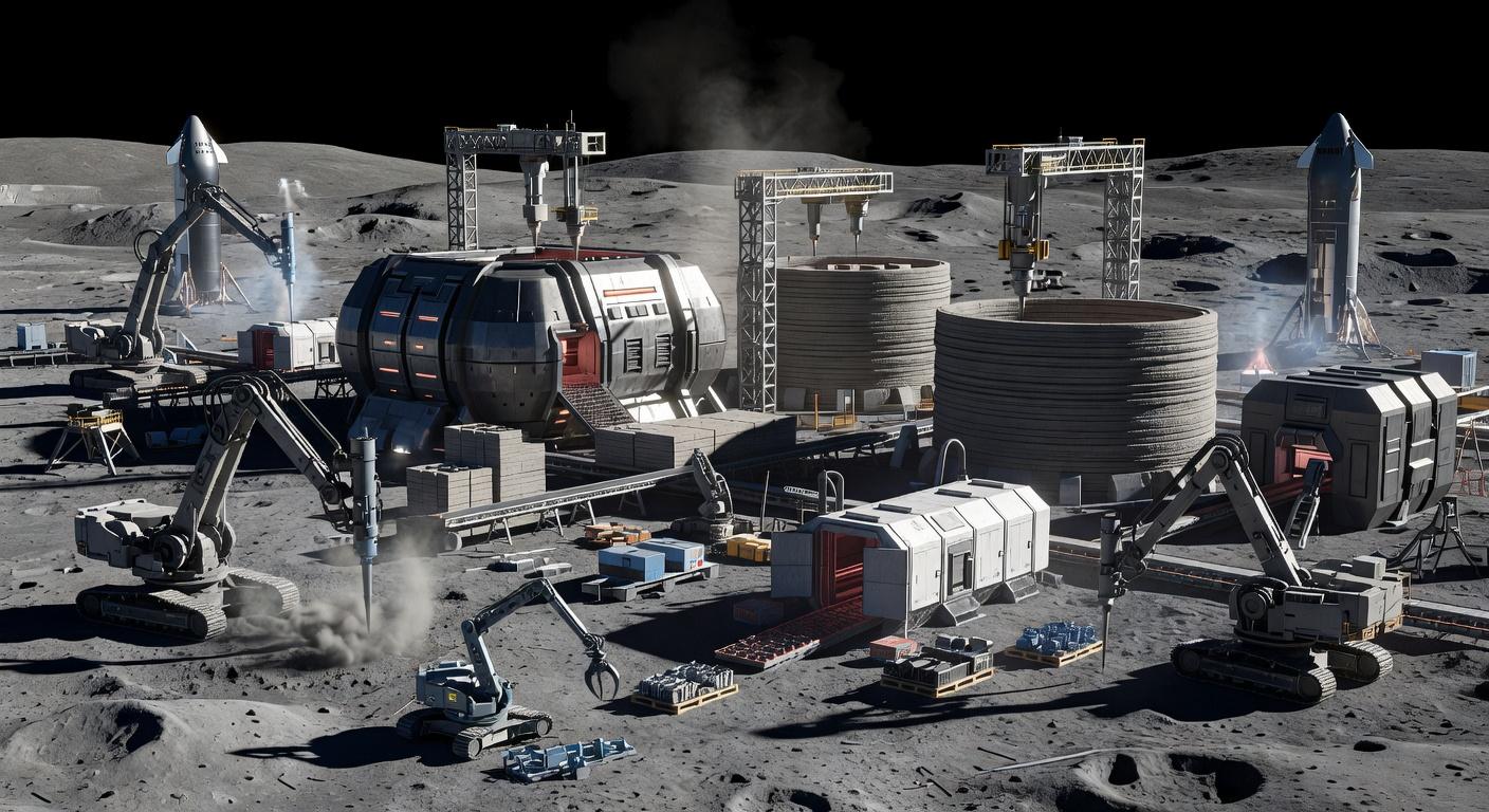Lunar Surface Assembly Facility 2080s