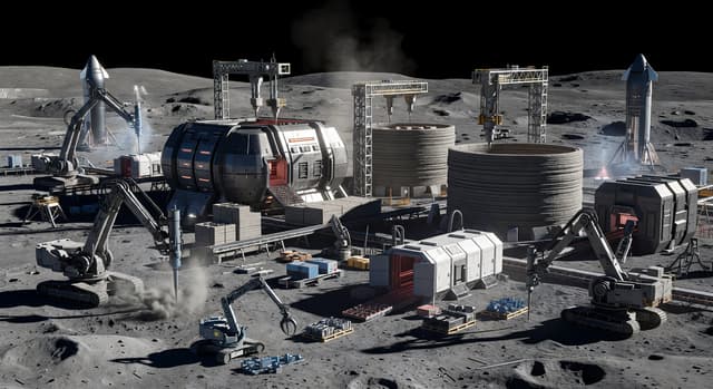 Lunar Surface Assembly Facility 2080s